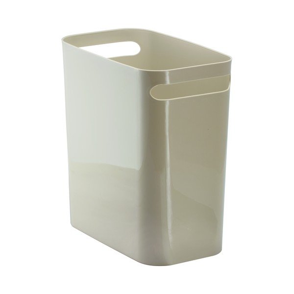 Béžový odpadkový koš iDesign Una, 13,9 l