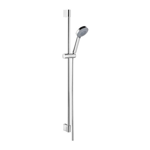 Sprchový set z nerezové oceli v leskle stříbrné barvě s ruční sprchou/s posuvným držákem 98 cm Amy – Sapho