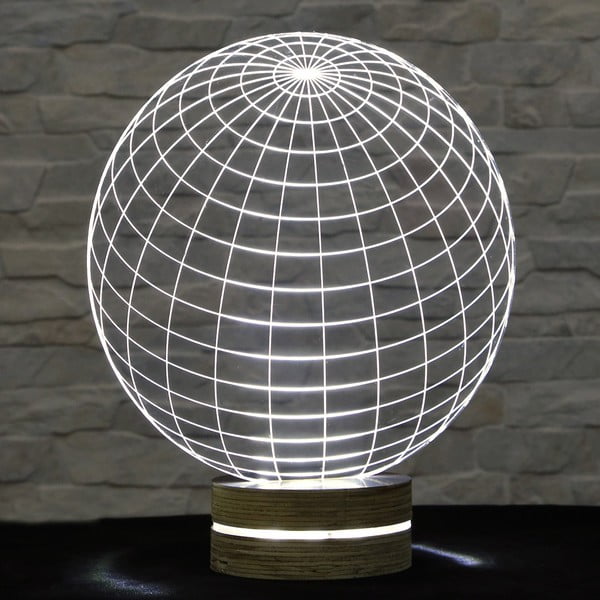 3D stolní lampa Globe
