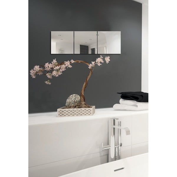 Nástěnná zrcadla v sadě 3 ks 30x30 cm – MSV-image-1