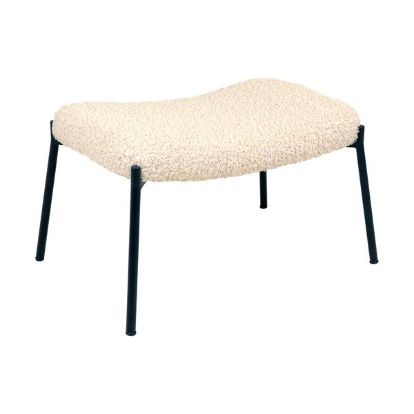 Krémová podnožka z umělé kožešiny Glasgow – House Nordic-image-2