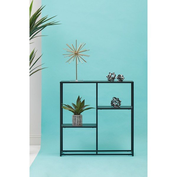 Černý ocelový regál 80x81x26 cm Acero – Premier Housewares-image-2