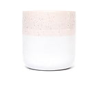 Růžovo-bílý kameninový hrnek ÅOOMI Dust, 400 ml