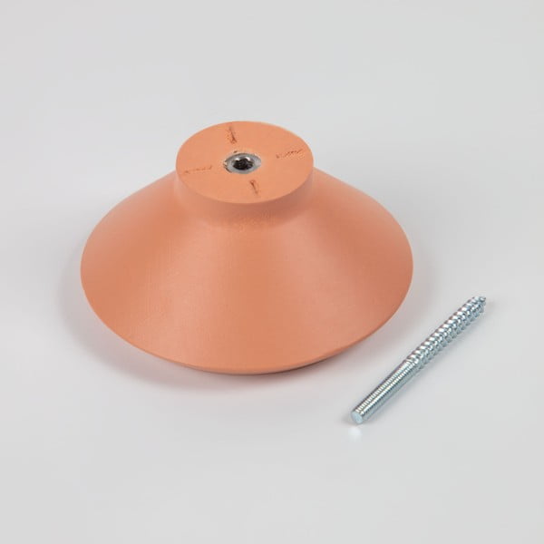 Sada 3 oranžových nástěnných věšáků Kave Home Nadua-image-1