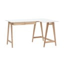 Pracovní stůl s bílou deskou 85x135 cm Luka – Ragaba