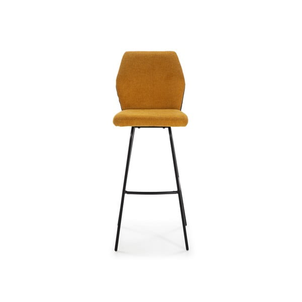 Barové židle v hořčicové barvě v sadě 2 ks 75 cm Pol – Marckeric-image-2