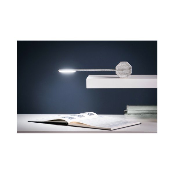Šedá LED stolní lampa (výška 38 cm) Octagon One – Gingko-image-4