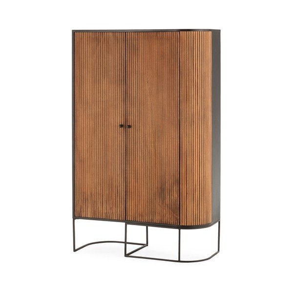 Komoda z mangového dřeva v přírodní barvě 100x165x40 cm Curve – MOME-image-4