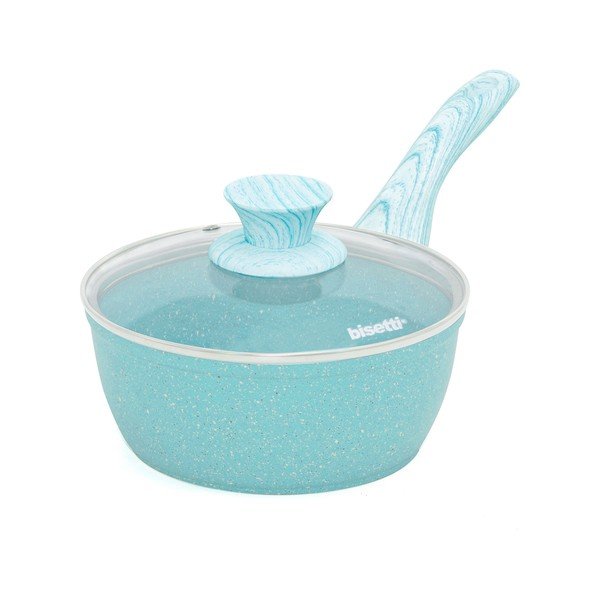 Modrý rendlík s pokličkou Bisetti Miss Gourmet, ø 18 cm