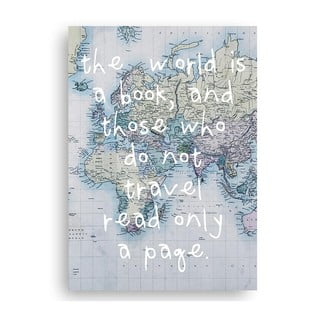 Obraz na plátně Really Nice Things World is Book, 40 x 60 cm