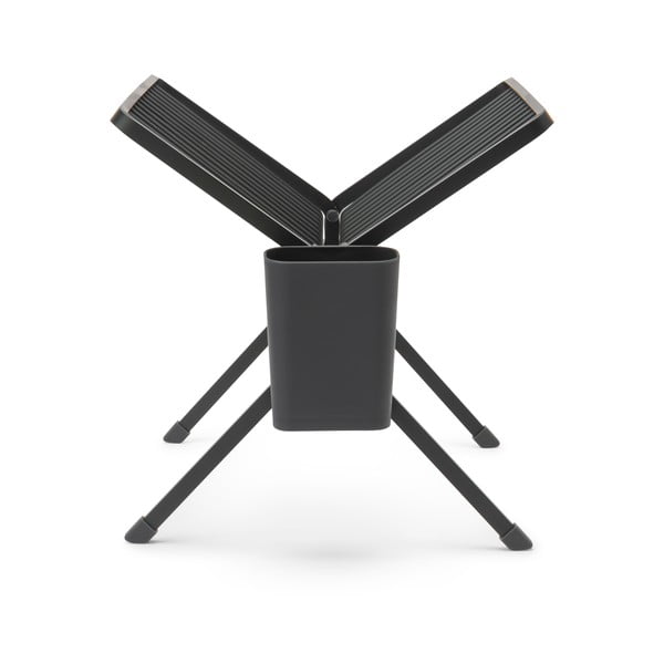 Tmavě šedý kovový dvoupatrový odkapávač 37x33 cm – Brabantia-image-4