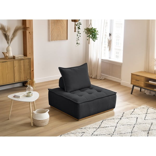 Tmavě šedé žinylkové křeslo Elisa – Bobochic Paris-image-1