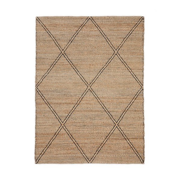 Ručně tkaný jutový koberec v přírodní barvě 200x300 cm Vallalta – Kave Home