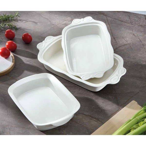 Zapékací mísa z kostního porcelánu 23x37,5 cm Fiocco – Brandani-image-1