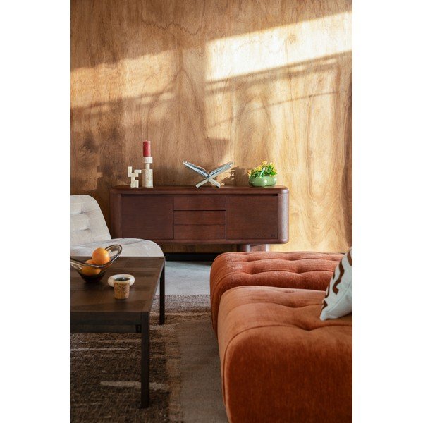 Komoda v dekoru jasanu v tmavě přírodní barvě 160x72x40 cm Herman – Dutchbone-image-4