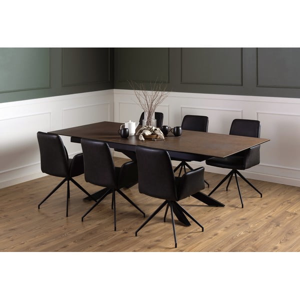 Keramický rozkládací jídelní stůl 100x240 cm Irwine – Actona-image-2