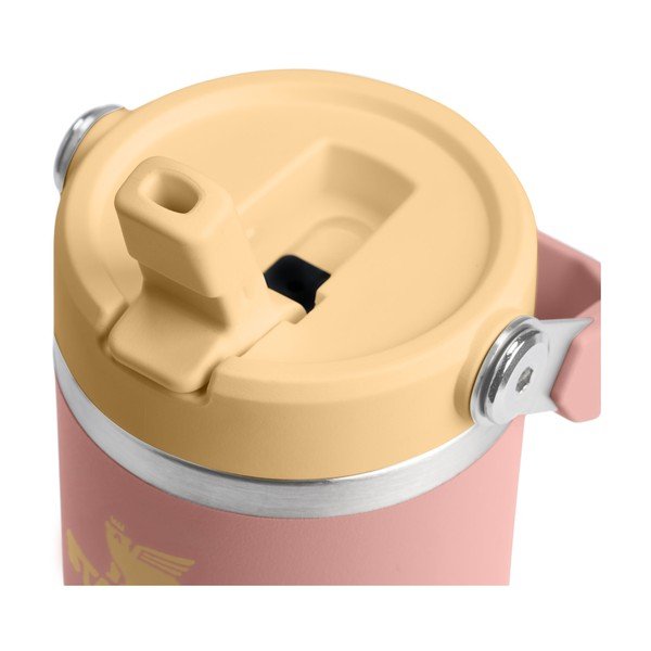 Broskvová termoska z nerezové oceli 410 ml IceFlow™ Flip Straw 2.0 Tumbler Peach Rose – Stanley-image-2
