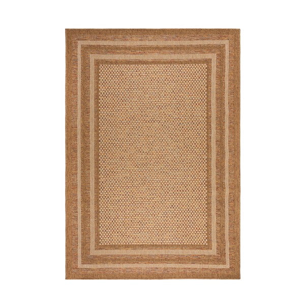 Vnitřní a venkovní koberec v přírodní barvě 200x290 cm Layla Border – Flair Rugs