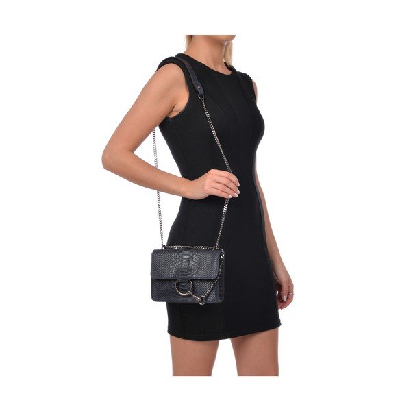 Tmavě modré kožené psaníčko Carla Ferreri Bella-image-4