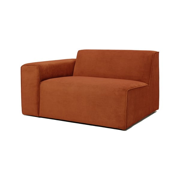 Oranžový manšestrový modul pohovky (levý roh) Sting - Scandic-image-2