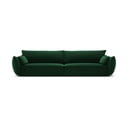 Tmavě zelená sametová pohovka 248 cm Vanda – Mazzini Sofas