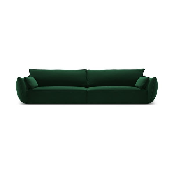 Tmavě zelená sametová pohovka 248 cm Vanda – Mazzini Sofas