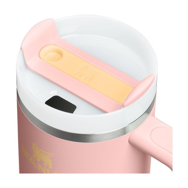 Broskvová termoska s brčkem z nerezové oceli 1,18 l Quencher H2.O FlowState™ Tumbler Peach Rose – Stanley-image-3