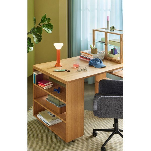 Vitrína v dekoru dubu v přírodní barvě 60x42x32 cm Poetic – Hübsch-image-2