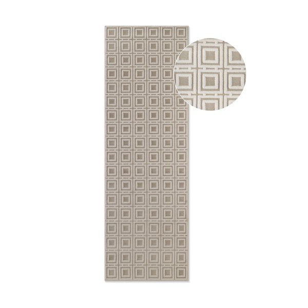 Krémový běhoun 80x240 cm Perles Howlite – Elle Decoration