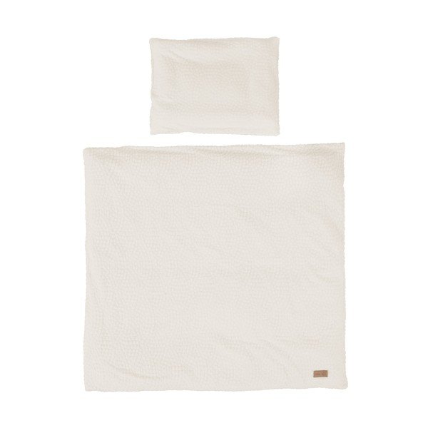 Krémové dětské povlečení do postýlky 80x80 cm Seashells – Roba