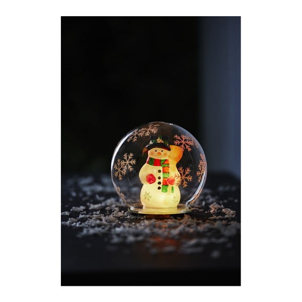 Koule s LED osvětlením a sněhulákem Best Season Globe Bubble