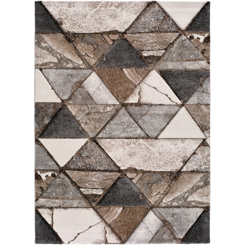 Hnědý koberec Universal Istanbul Triangle, 160 x 230 cm