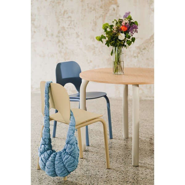 Kulatý jídelní stůl s deskou v dubovém dekoru ø 100 cm Meko – noo.ma-image-2