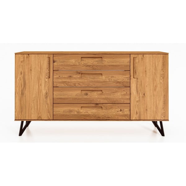 Vysoká komoda z dubového dřeva 182x100 cm Golo - The Beds-image-2