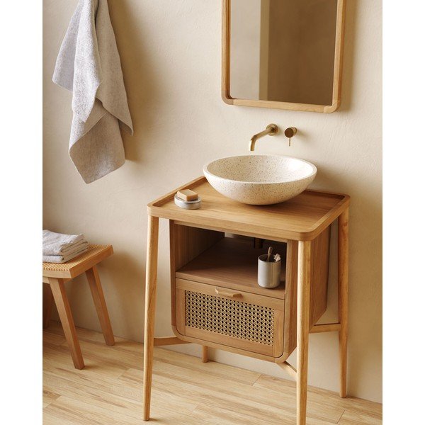 Umyvadlo z terrazzo Kave Home Sunday, ø 40 cm-image-4