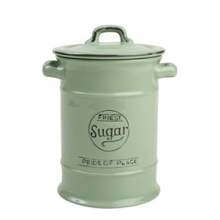 Zelená keramická dóza na cukr T&G Woodware Pride Of Place, 1,25 l