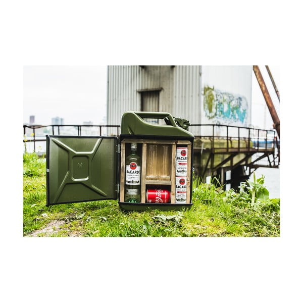 Set zeleného baru ve tvaru kanystru a 2 sklenic Designed By Man-image-4