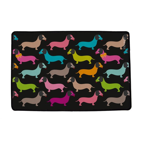 Rohožka 45x75 cm Dachshunds in Colours – Butter Kings