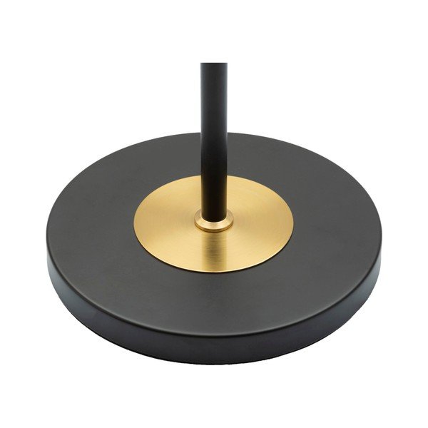 Černá/ve zlaté barvě stojací lampa s textilním stínidlem (výška 153 cm) Levels – Mauro Ferretti-image-2