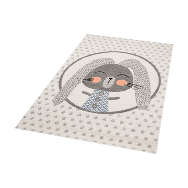 Béžový dětský koberec s šedými detaily Zala Living Rabbit, 120 x 170 cm-image-2