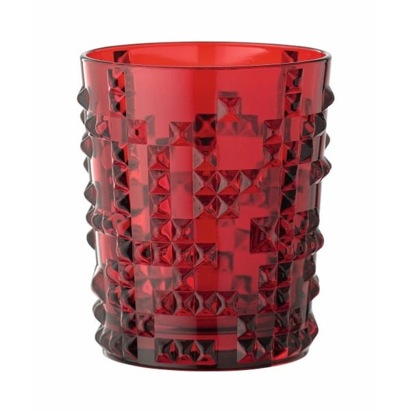Červená sklenice z křišťálového skla Nachtmann Punk, 348 ml