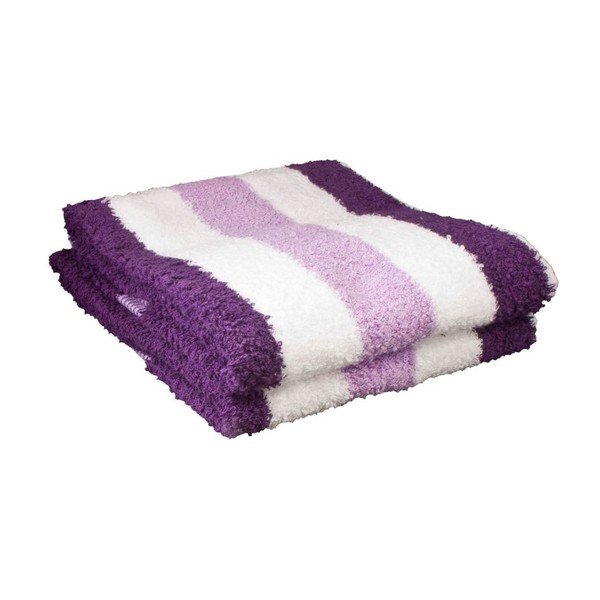 Ručník New York Strips White/Pink/Violet, 70x140 cm-image-1