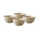 Béžové polévkové misky v sadě 4 ks z kameniny 1 l – House Nordic