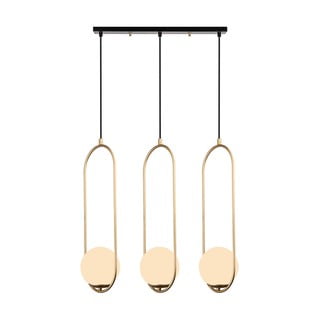 Závěsné svítidlo ve zlaté barvě Squid Lighting Arch, výška 146 cm
