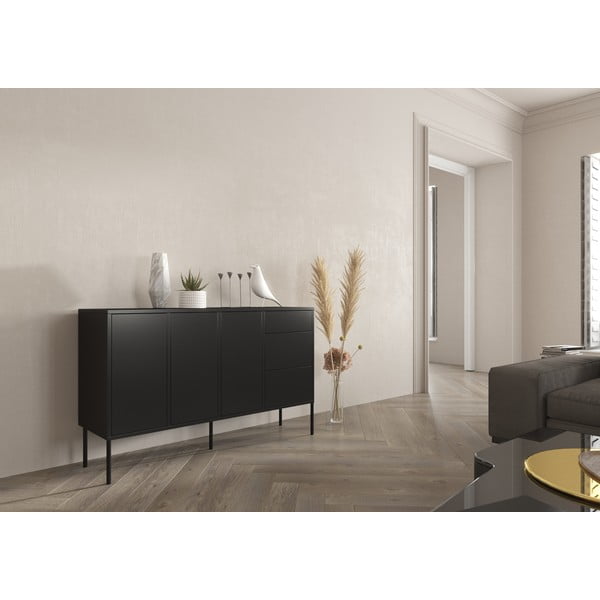 Černá komoda Skandica Mirka-image-1