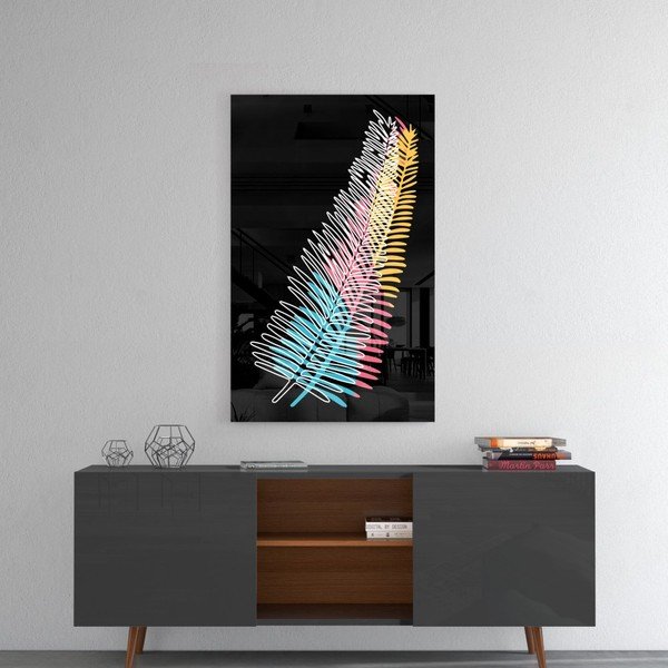 Skleněný obraz Insigne Colored Fern, 46 x 72 cm-image-3