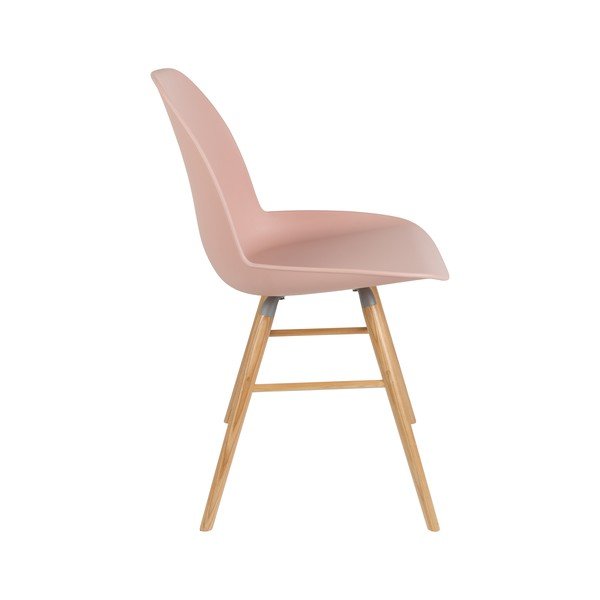 Světle růžové jídelní židle v sadě 2 ks Albert – Zuiver-image-4