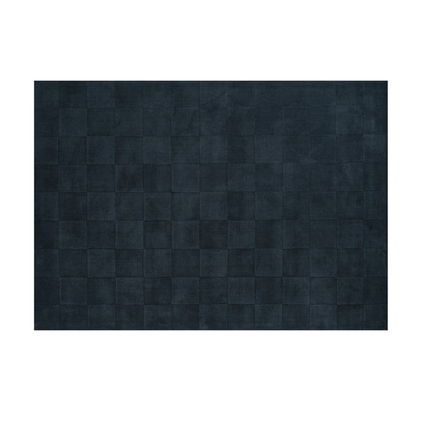 Vlněný koberec Luzern, 140x200 cm, ocelová modř