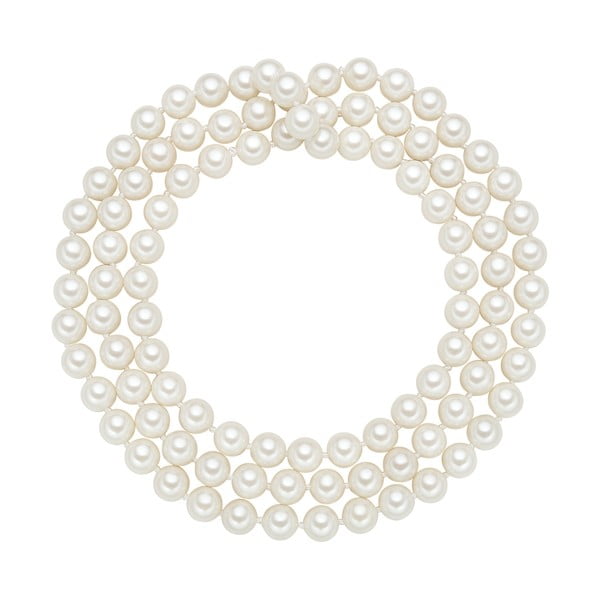 Náhrdelník s bílými perlami Perldesse Muschel, ⌀ 0,8 x délka 90 cm