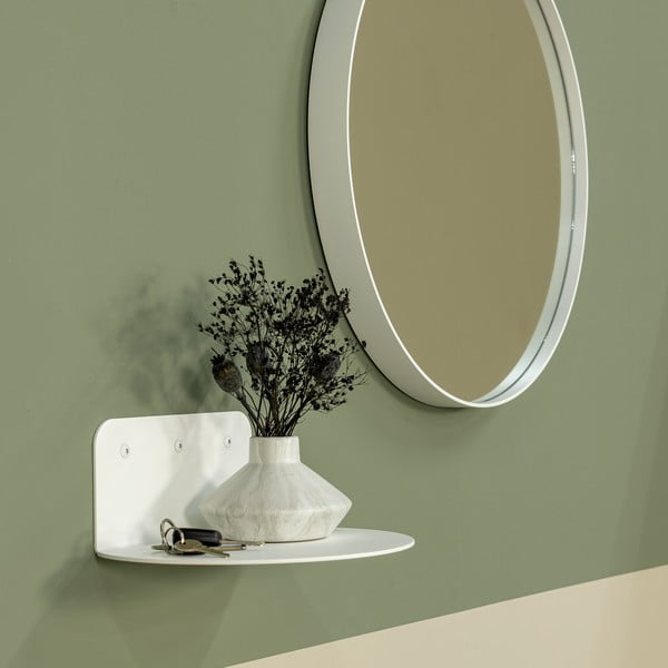 Bílá kovová police 30 cm Flex – Spinder Design-image-1